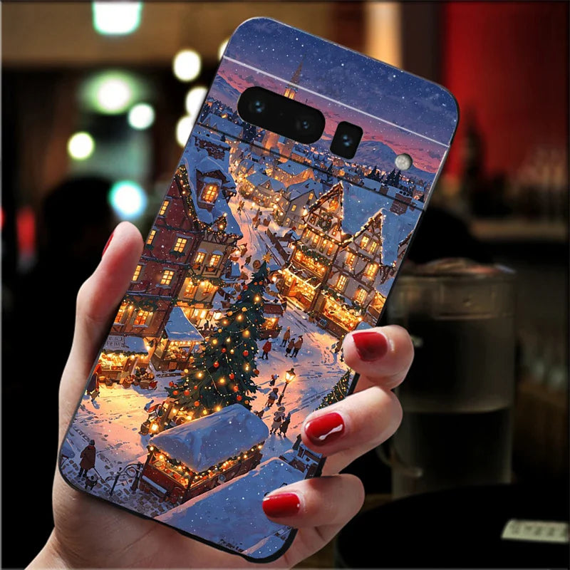 Phone Case For Google Pixel 10 9 Pro XL 9A 8 7 6 Pro Pixel 8A 7A 6A Pixel 8 7 6 5 Winter Christmas Case